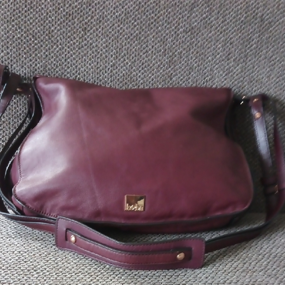 Kooba's Dark Red Leather Shoulder Bag